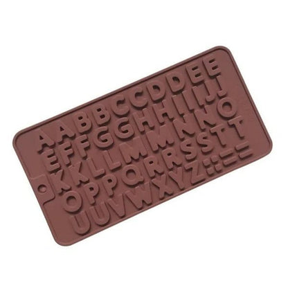 Alphabet silicone mold for letter candles, chocolates, and decorative crafts