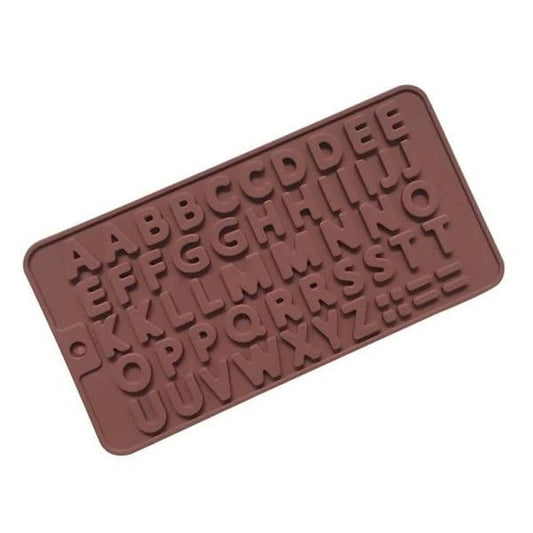 Alphabet silicone mold for letter candles, chocolates, and decorative crafts