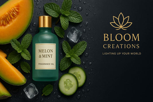 Melon and Mint fragrance oil for candle making — fresh fruity herbal scent