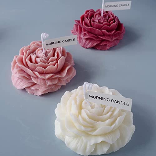 Peony Flower Shape Silicone Mold | 3D DIY Fondant Candle, Soap Mould | Molds for Making Cake Decoration, DIY Handmade soap, Jelly Sugar Chocolate | Bakeware Molds - 1 Cavity