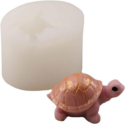 Turtle Shape Candle Mold I 3D Fondant Animal Silicone Epoxy Mould