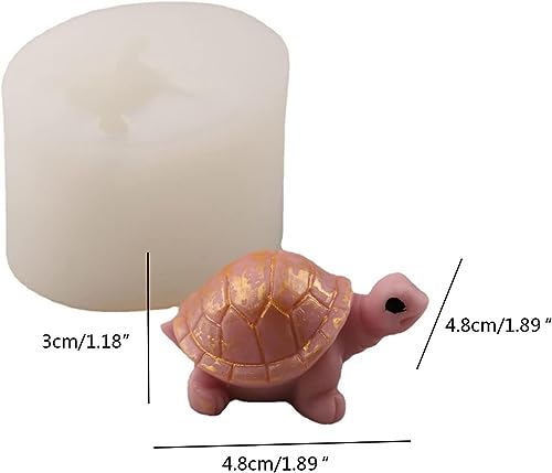 Turtle Shape Candle Mold I 3D Fondant Animal Silicone Epoxy Mould