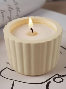 Candle Cup Cement Mold I Mini Size Concrete Striped Silicone Epoxy Casting Candlestick Mould