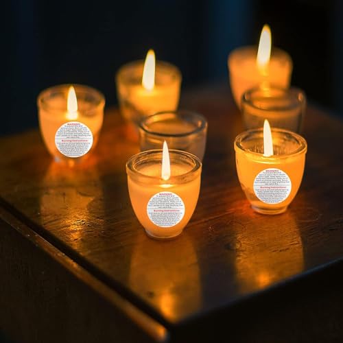 Candle Warning Stickers I White Circular Safety Sticker I Waterproof, Easy to Peel I Round Label for Candle Making DIY Candle Jars Container and Tins – 500 Pcs (1 Inch)