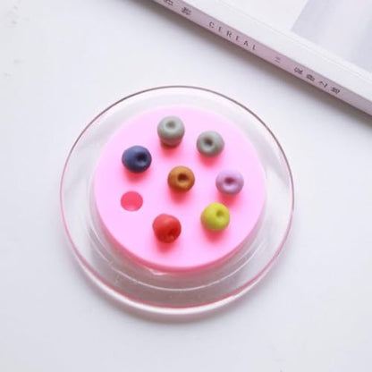 8-Cavity Store Fruit Blueberry Fondant Mould Berries Candle Silicone Mold Sugarpaste Mould Chocolate Jelly Candy Resin Mould Cake Decorating Cupcake Decoration Tool Wax Melts Molds ice Cube