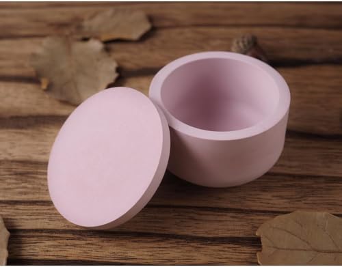 Candles Holders Resin Mold I Concrete Silicone Epoxy Casting Mould with Lid