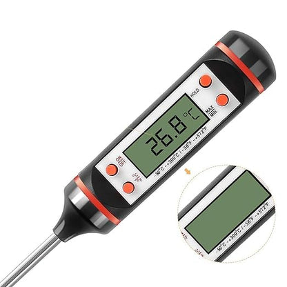 Thermometer Digital Multi-Functional with Instant Read Cooking Thermometer - With auto turn off function Best Digital Thermometer for All Food, liquid Grill, BBQ,Candy