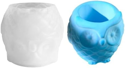 Owl Conch Flower Pots Mould | Owl Plant Pot Moulds,Silicone Planter Mold,Owl Conch Flower Pots Mould