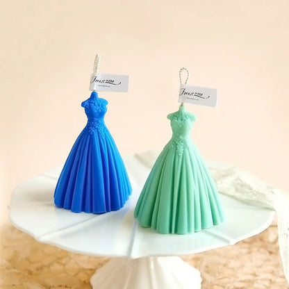Wedding Dress Candle Silicone Mould – Bride Gown Shape