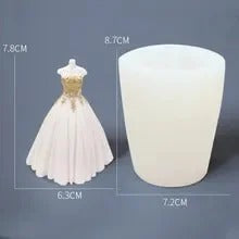 Wedding Dress Candle Silicone Mould – Bride Gown Shape