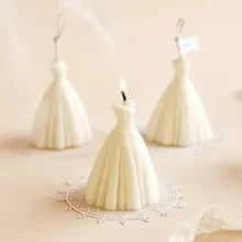 Wedding Dress Candle Silicone Mould – Bride Gown Shape