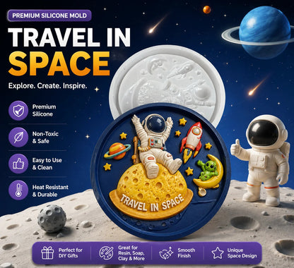 Travel in Space Premium Silicone Mold – lifestyle hero image