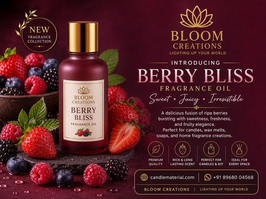 Berry Bliss Fragrance Oil for Candle Making – Sweet Fruity Scent