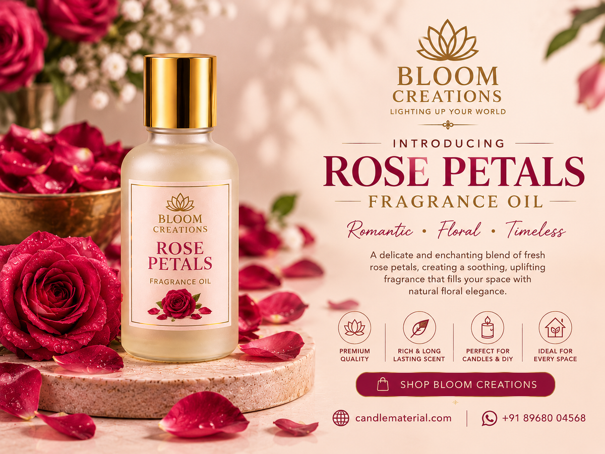 Rose Petals Fragrance Oil by Bloom Creations – Romantic Floral Premium Fragrance