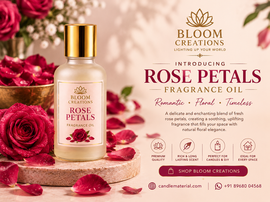 Rose Petals Fragrance Oil by Bloom Creations – Romantic Floral Premium Fragrance