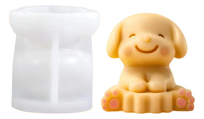 cute dog puppy silicone mold