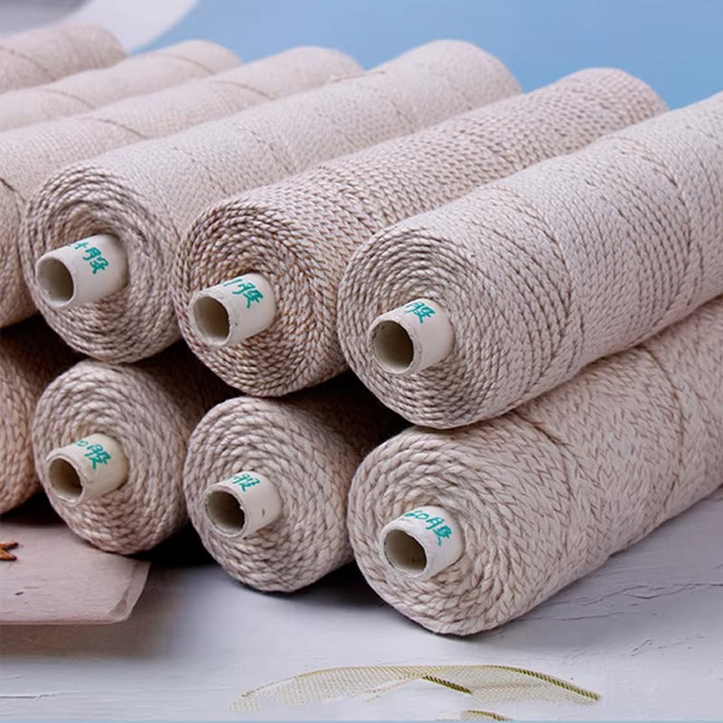 Paper Interweaved Wick Roll — thread close-up | Bloom Creations India