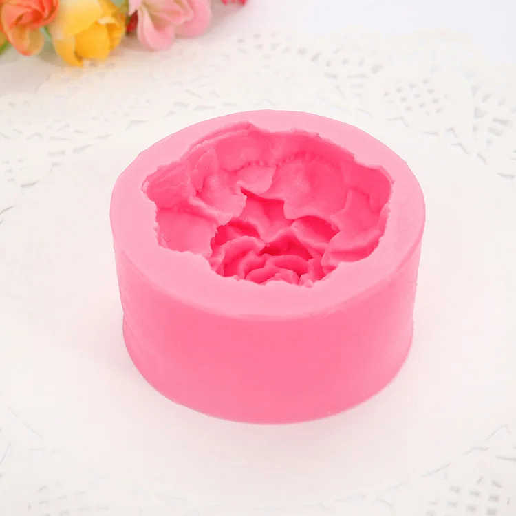 Kaijie Carnation Silicone Mold DIY Sugar Chocolate Cake Candle Decoration Drip Glue Mold