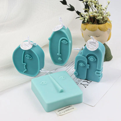 Candle Mold I Human Face Shape 3D Fondant Silicone Wax Mould