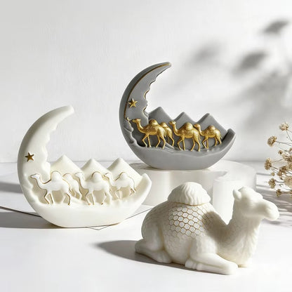 3D Sitting Camel Silicone Mold — detailed view | Bloom Creations India