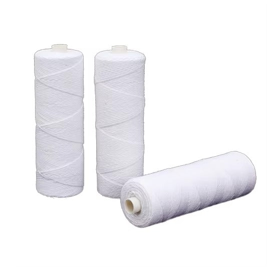 Pure White Cotton Candle Wick Roll — detailed view | Bloom Creations India