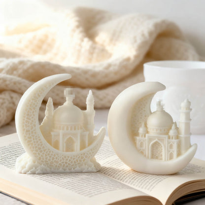 Noor Crescent Moon Mosque Silicone Mould — detailed view | Bloom Creations India