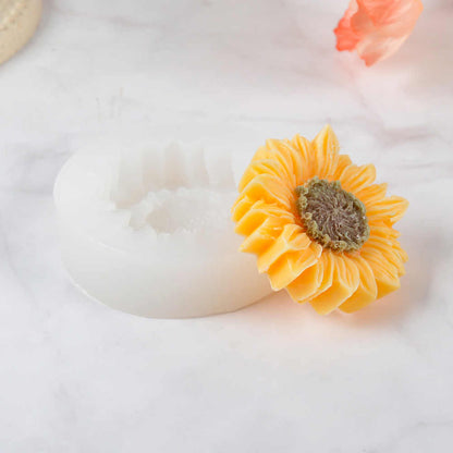 Sunflower Shape with Hole Silicone Epoxy Mould I for Handmade DIY Pendant Necklace Jewelry, Resin Casting, Chocolate, Cake Décor Art Craft Making (Without Hole)