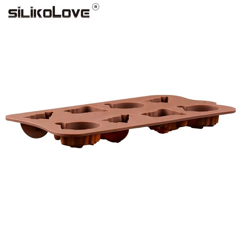 3d Design Bear ,Santa Claus ,Christmas Tree Shape Chocolate Candy Mold for Children DIY Making