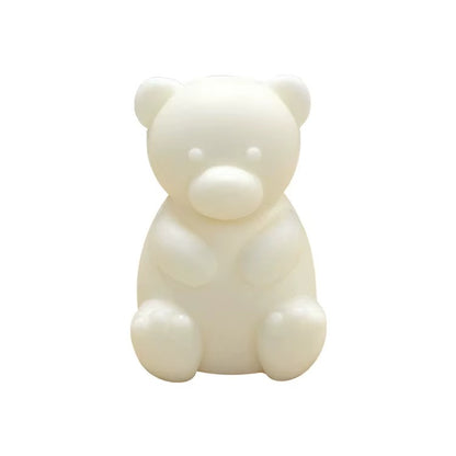 3D Teddy Bear Aromatherapy Candle Mould — Cute Bear Soap & Resin Cast for Room Decor