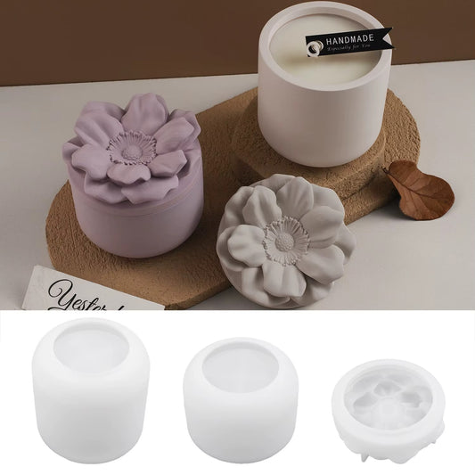 Flower Jar Silicone Mould — Candle Vessel & Resin Mould | Bloom Creations India