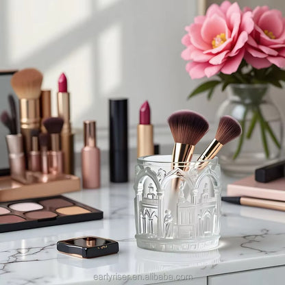 Gothic Cathedral Silicone Mold | 8cm Church Candle Wax Brush Holder Planter Mold