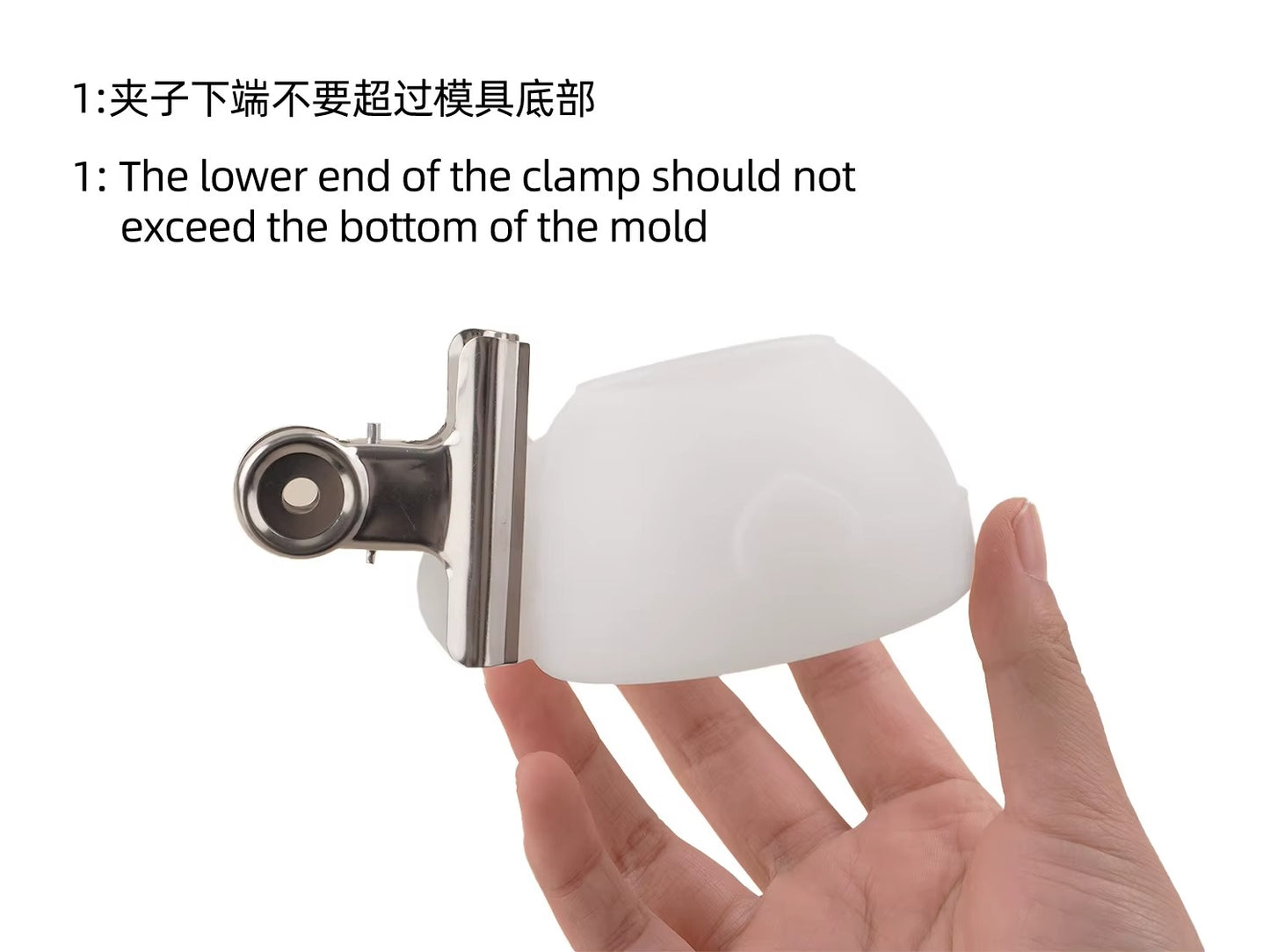 Tea Cup & Saucer Candle Silicone Mould – Heart Detail with Metal Clamp