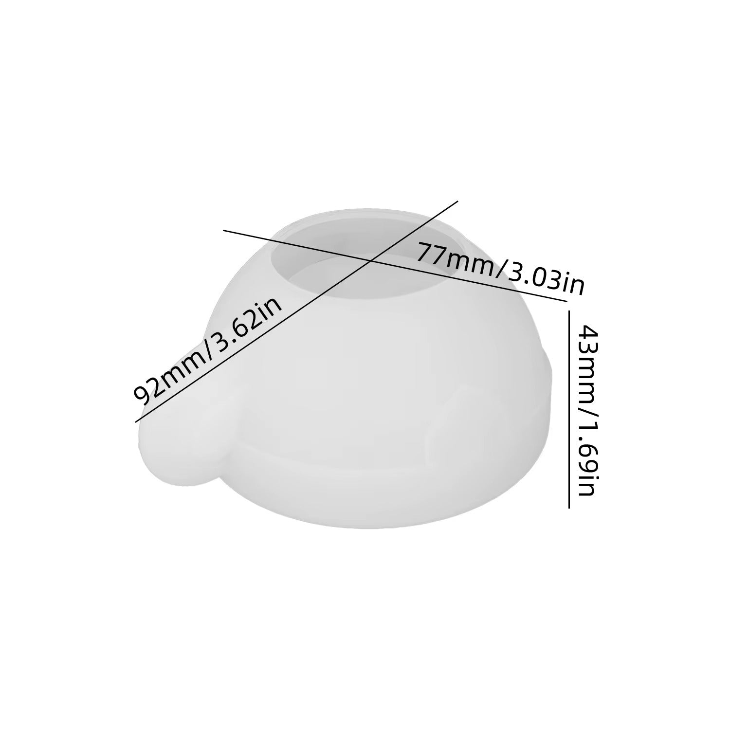 Tea Cup & Saucer Candle Silicone Mould — detailed view | Bloom Creations India