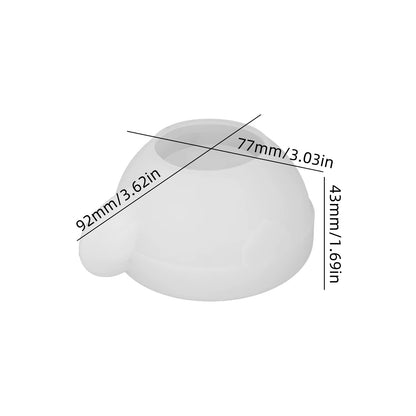 Tea Cup & Saucer Candle Silicone Mould — detailed view | Bloom Creations India