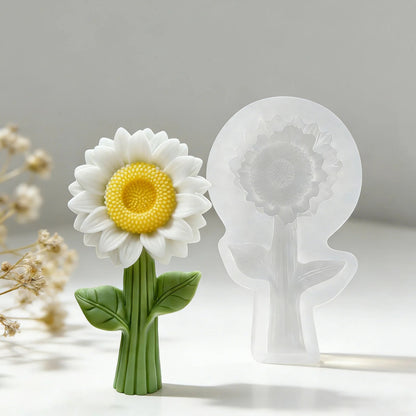 Sunflower Stem Silicone Mold — detailed view | Bloom Creations India