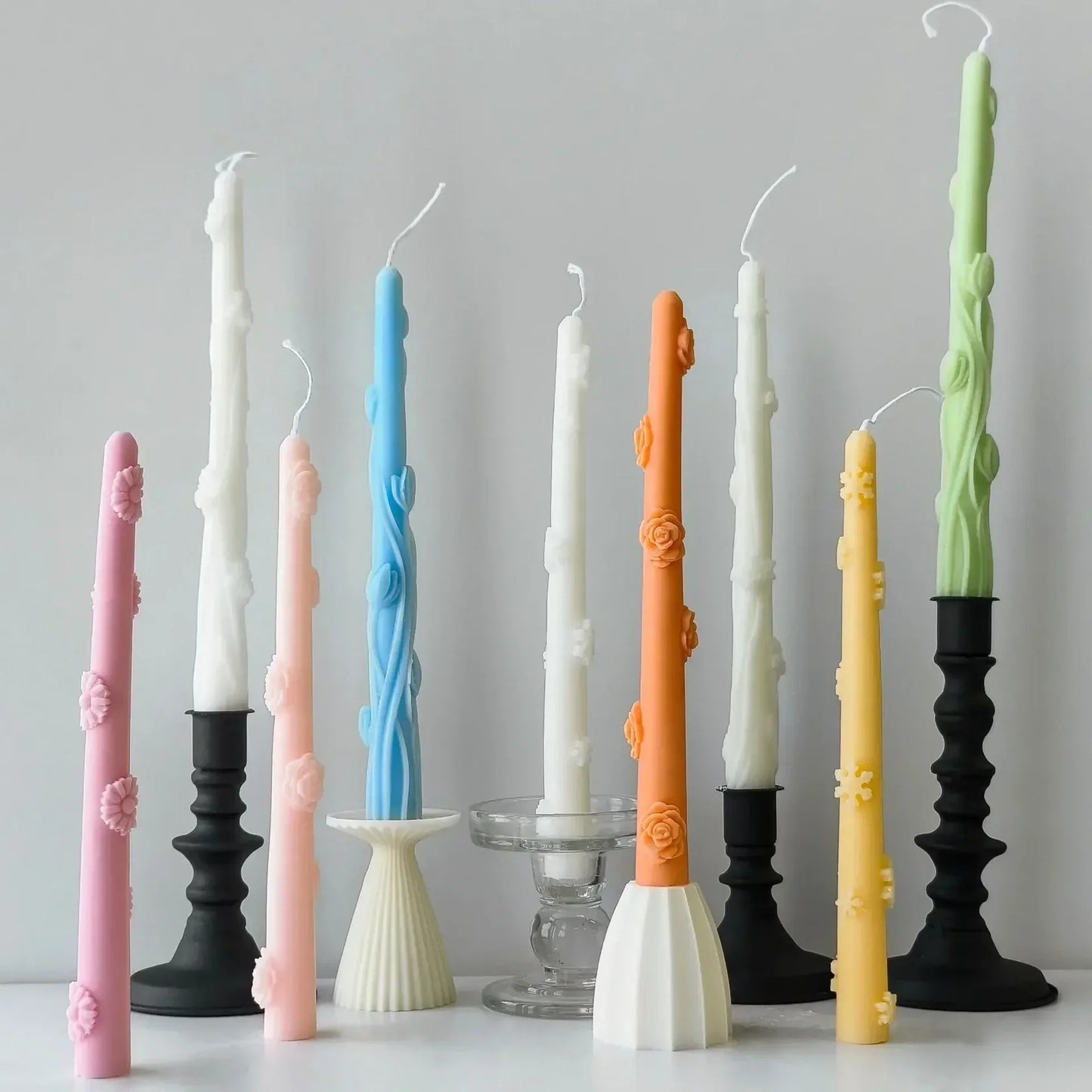 Lily Of The Vally Candle Stick Mold 5132