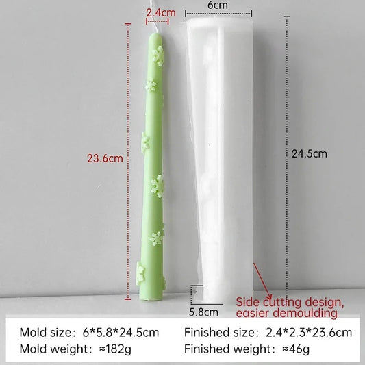 Snowflake Candle Stick Silicone Mould 5118 | Bloom Creations India