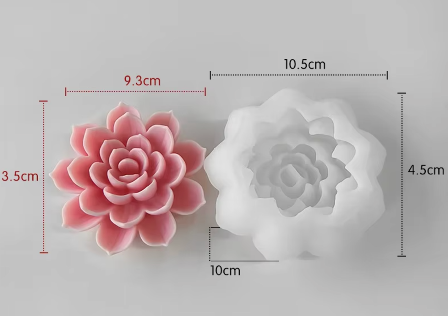 Lotus Tyep C Early Riser Flower Candle Silicone Mold Rose Flower Cylindrical Aromatherapy Candle DIY Lotus Candle Stones Ornaments