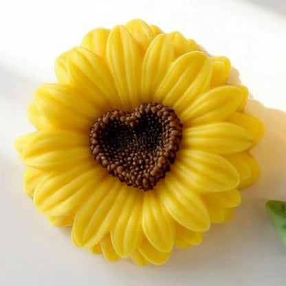 Sunflower Heart Silicone Mold — use case | Bloom Creations India