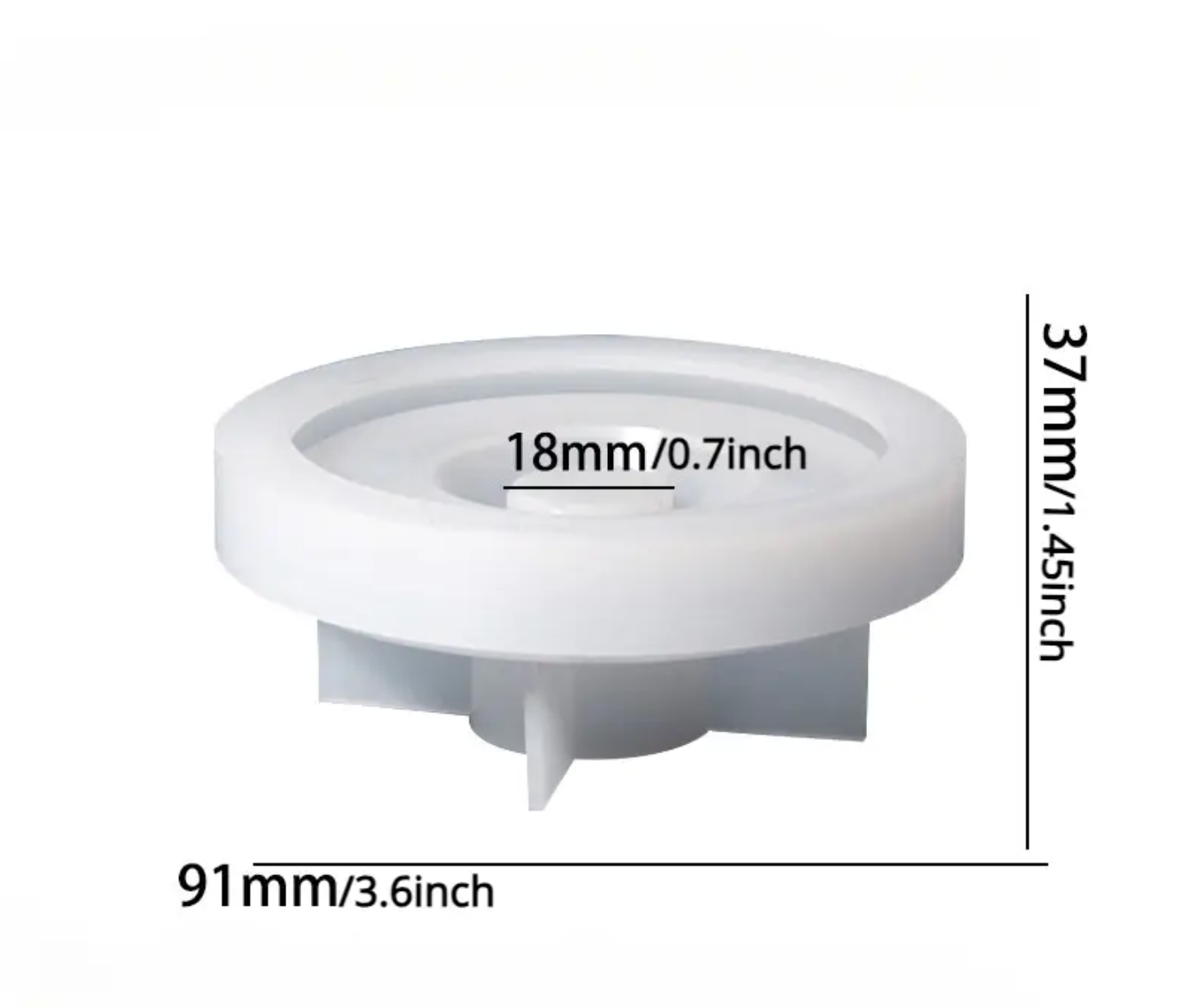 Floral Epoxy Resin Candle Holder Mold - Oval Silicone Stand for DIY Wedding & Party Decor, Craft Supplies