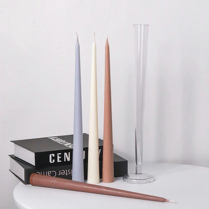 Reusable Taper Candle Making Mould – Clear Plastic Pillar Mold for DIY Candle Crafting