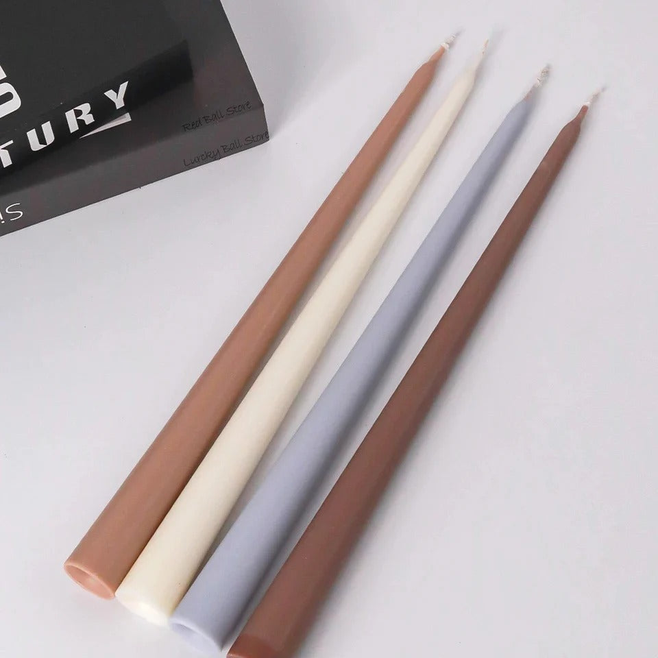 Reusable Taper Candle Making Mould – Clear Plastic Pillar Mold for DIY Candle Crafting