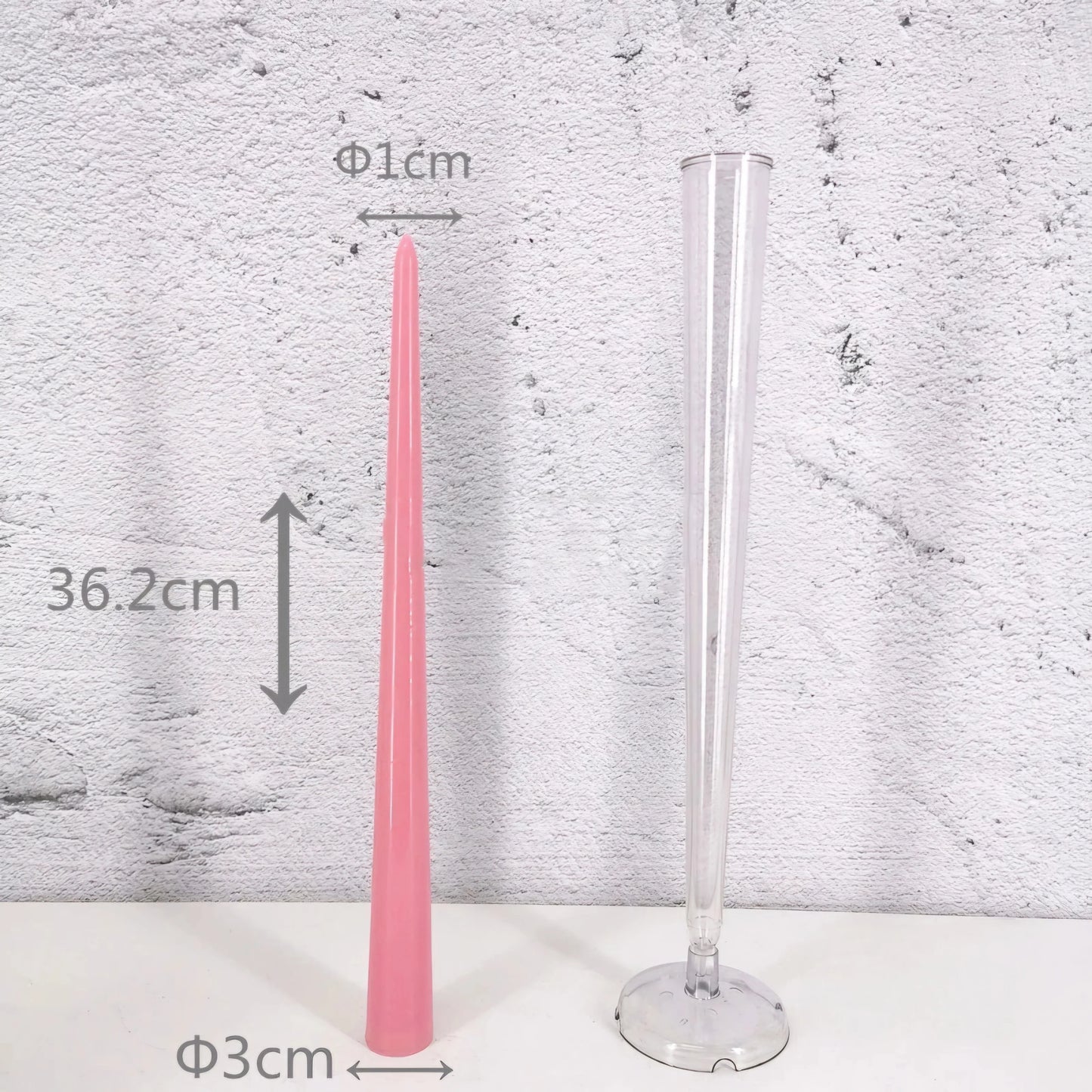 Reusable Taper Candle Making Mould – Clear Plastic Pillar Mold for DIY Candle Crafting