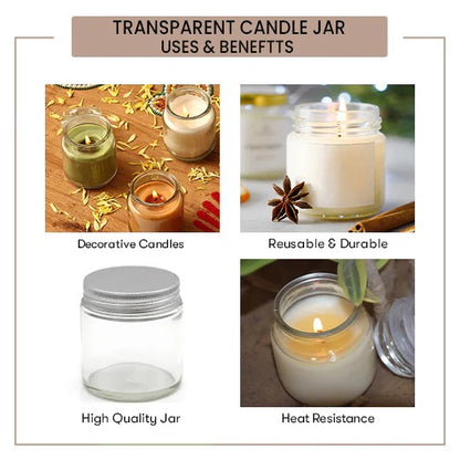 Transparent Candle Jar - 100 ML