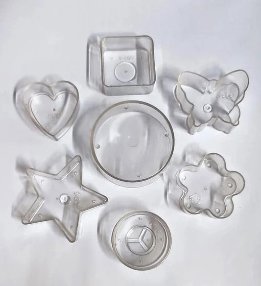 Polycarbonate Tea Light Cups – Pack of 50 | Round, Heart, Flower, Star & More