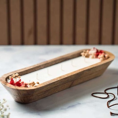 Wooden Boad Shape Container