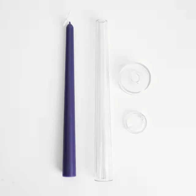 Reusable Taper Candle Making Mould – Clear Plastic Pillar Mold for DIY Candle Crafting