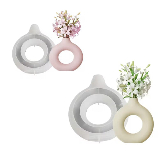 Donut Vase Silicone Mould — finished vase | Bloom Creations India