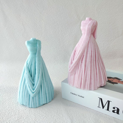 Wedding Dress Candle Silicone Mould — 3D Ball Gown Candle Mold | Bloom Creations India