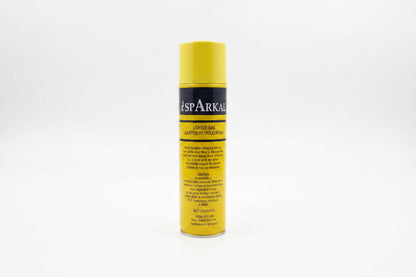 Sparkal lighter gas canister back label showing liquefied petroleum gas, 60g/300ml net contents and safety caution instructions